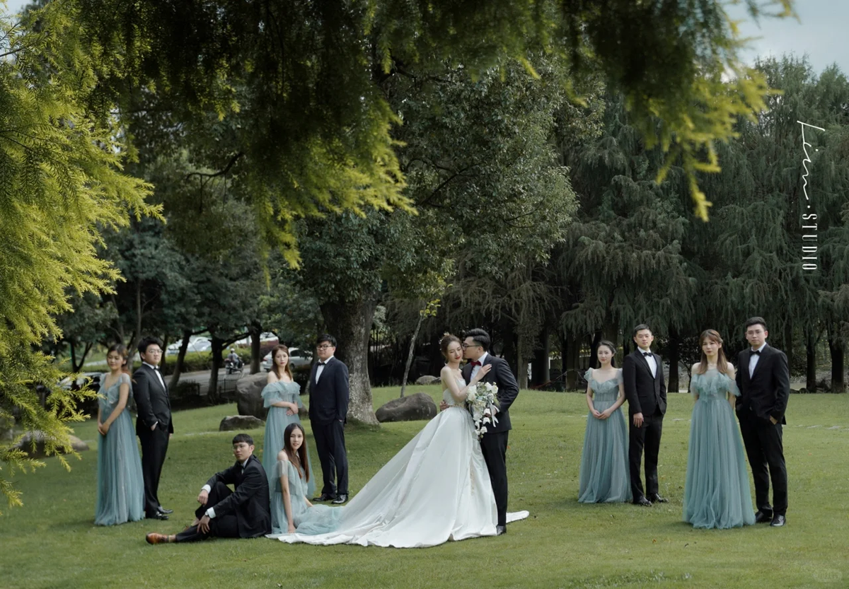 Simple A-Line Strapless Satin Long Wedding Dresses - View 4 | FashionDia