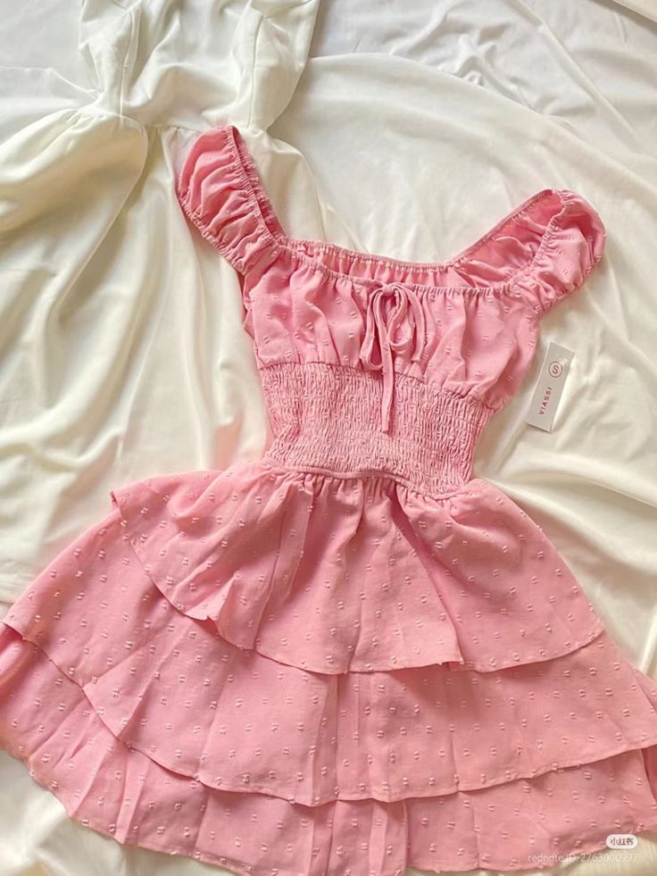 Sweet A-Line U Neck Pink Satin Short Homecoming Dress 18th Birthday Outfits - FashionDia