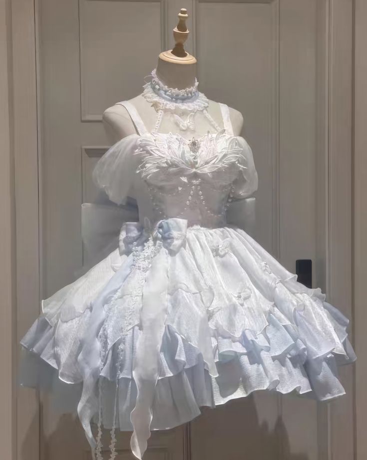 Sweet Ball Gown Spaghetti Straps Chiffon Short Homecoming Dress 17th Birthday Outfits - FashionDia