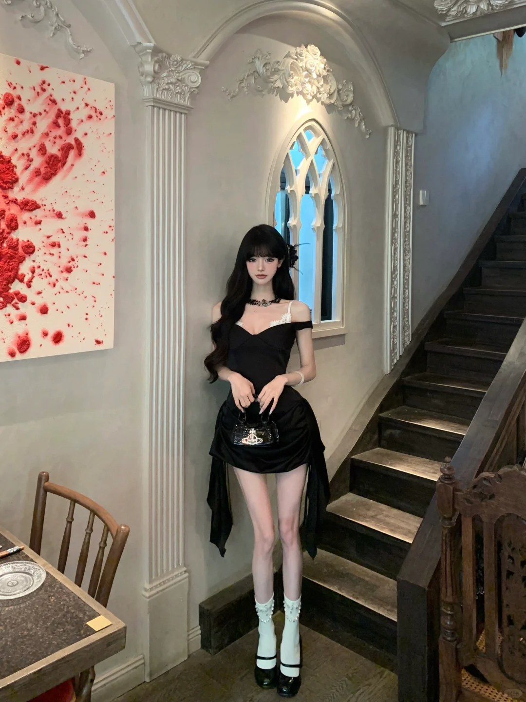 Black 18th A-Line Off-the-Shoulder Satin Short Homecoming Dress Birthday Outfits - FashionDia