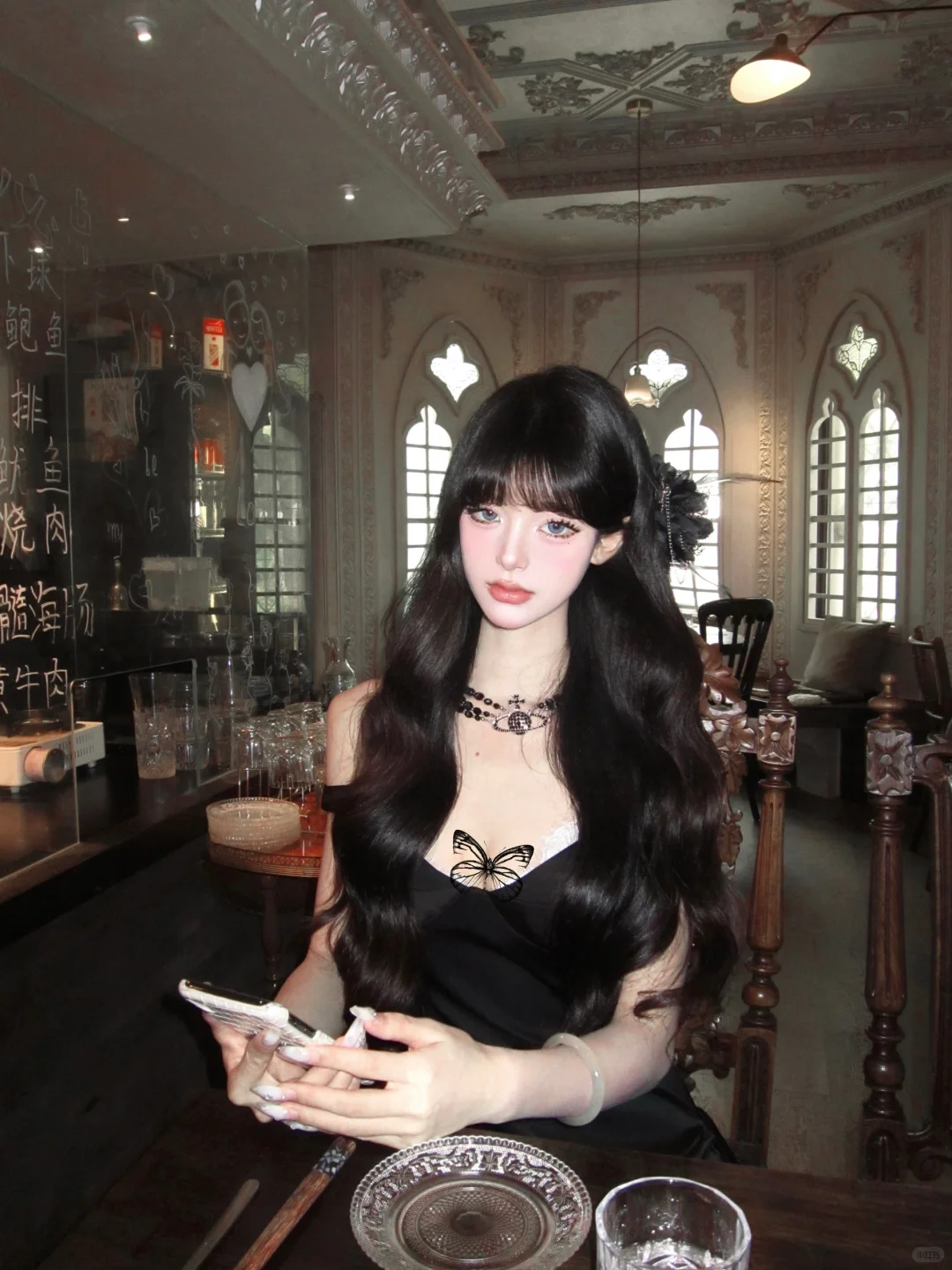 Black 18th A-Line Off-the-Shoulder Satin Short Homecoming Dress Birthday Outfits - View 2 | FashionDia