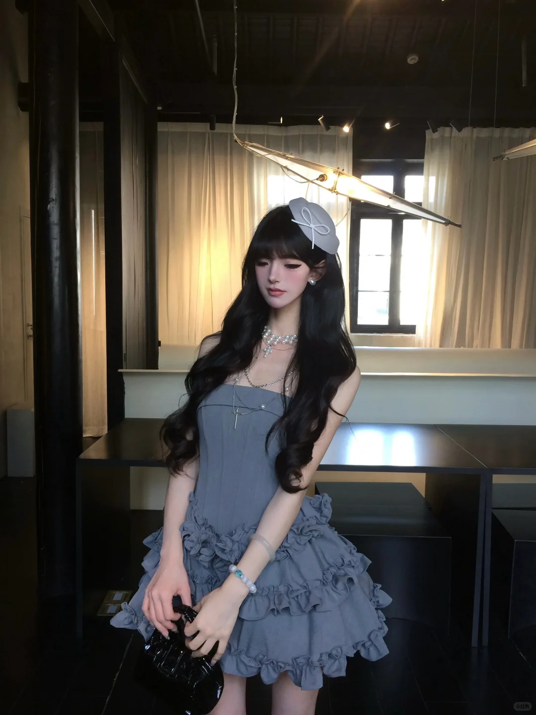 Gray 17th Ball Gown Strapless Satin Short Homecoming Dress Birthday Outfits - FashionDia