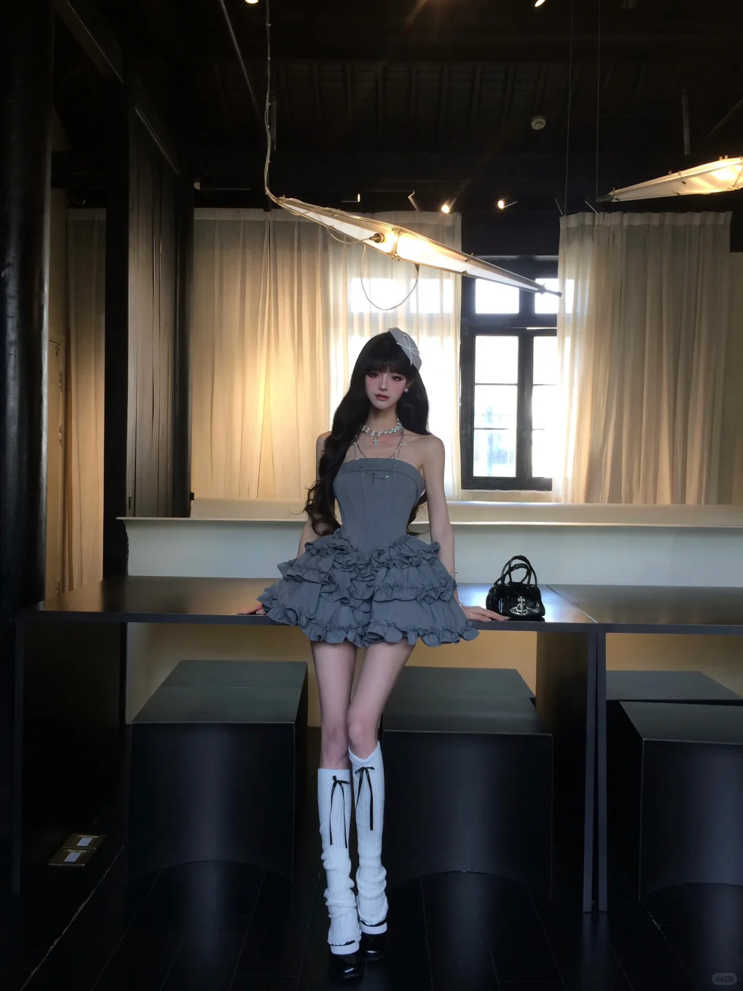 Gray 17th Ball Gown Strapless Satin Short Homecoming Dress Birthday Outfits - View 5 | FashionDia