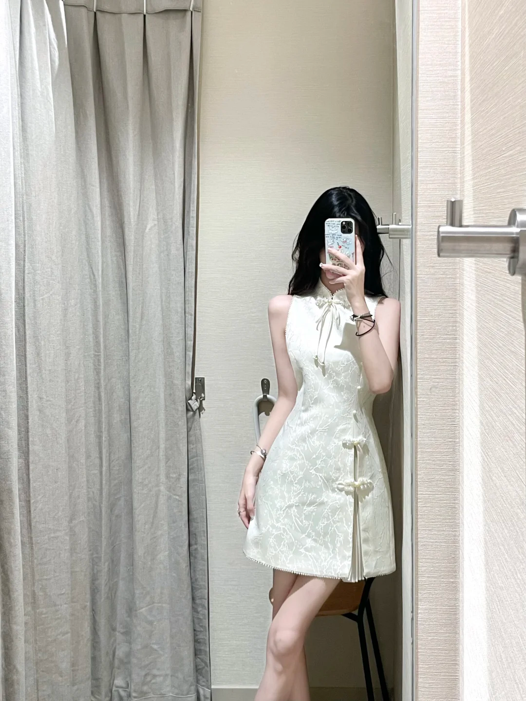 Unique Chinese Style A-Line Satin Short Homecoming Dress 20th Birthday Outfits - FashionDia