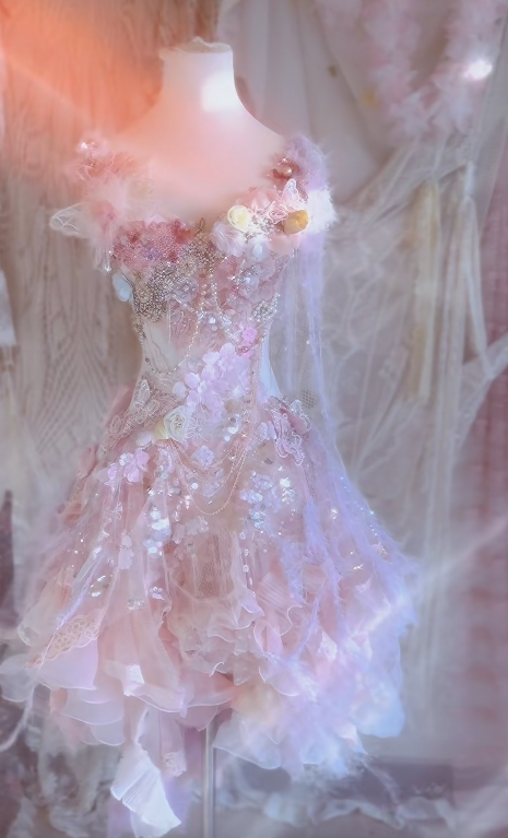 Gorgeous A-Line Chiffon Tulle Sequin Beads Flower Short Homecoming Dress 18th Birthday Outfits - FashionDia