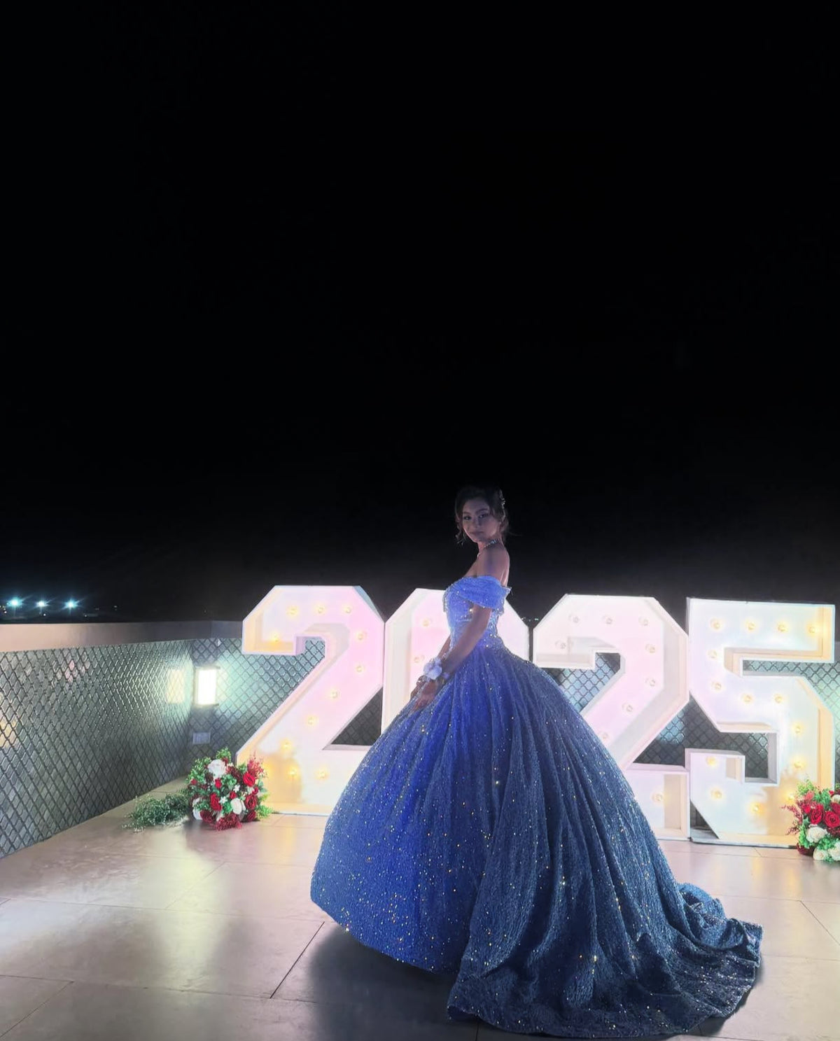 Off Shoulder Lavender Birthday Dress Sequin Sparkling Prom Dress J7888