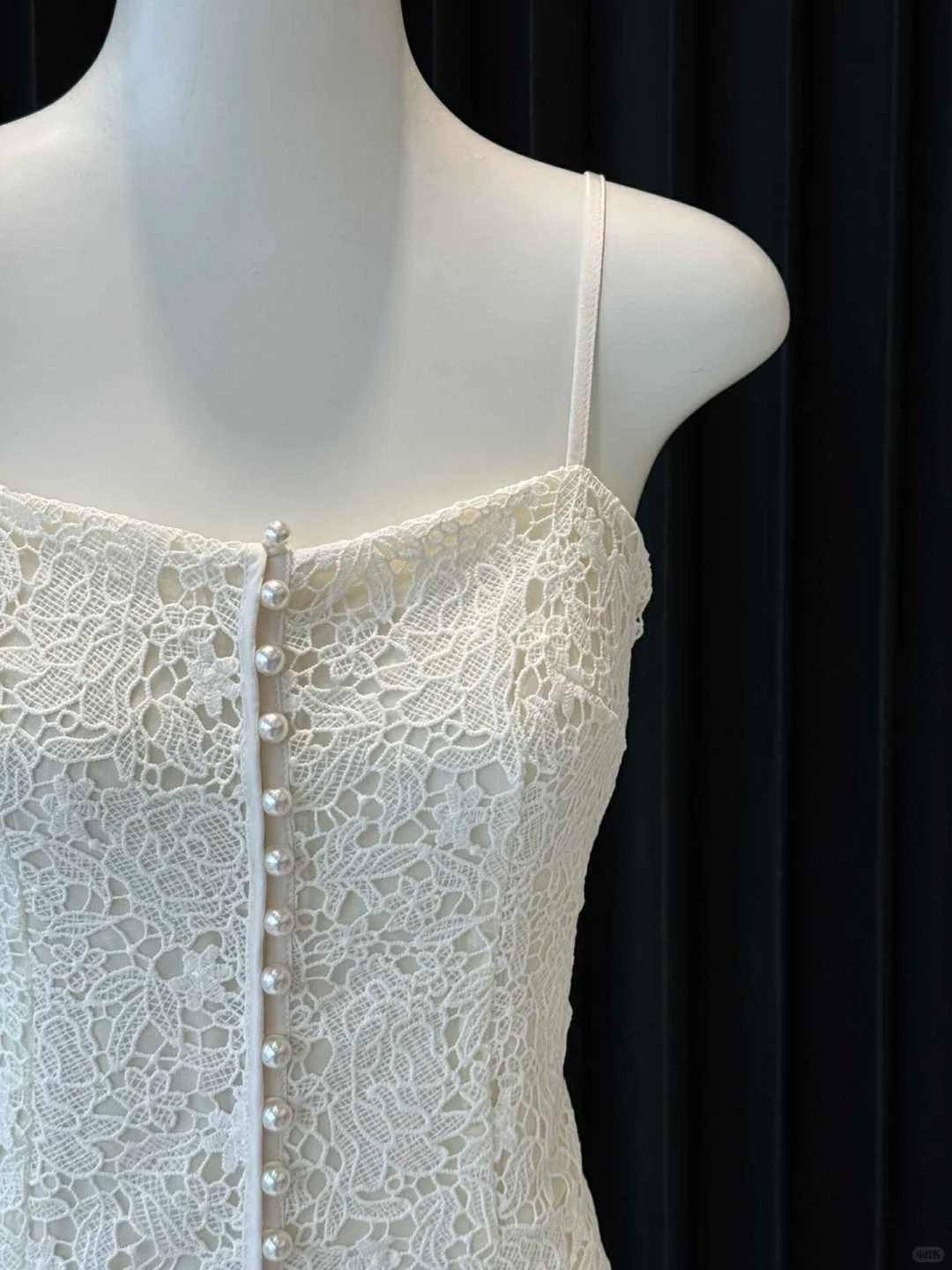 Classy A-Line Spaghetti Straps Chiffon Lace Long Prom Dresses Formal Dress - View 2 | FashionDia