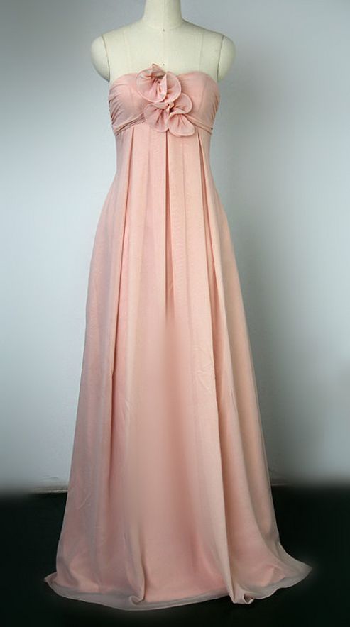 Elegant A-Line Sweetheart Satin With Flower Long Prom Dresses Formal Dress - FashionDia