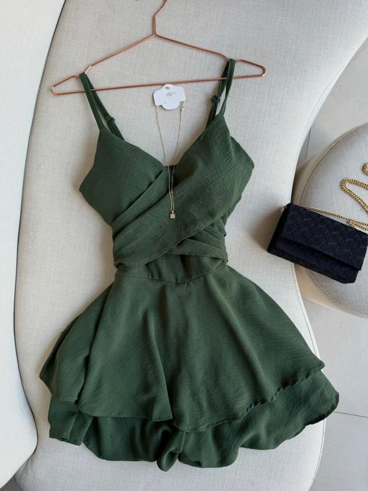 Pretty A-Line Spaghetti Straps Satin Short Homecoming Dress 17th Birthday Outfits - FashionDia