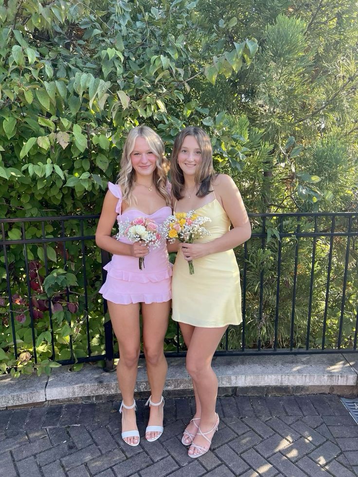 Pink Mermaid Spaghetti Straps Satin Chiffon Ruffles Short Homecoming Dress 19th Birthday Outfits - View 5 | FashionDia