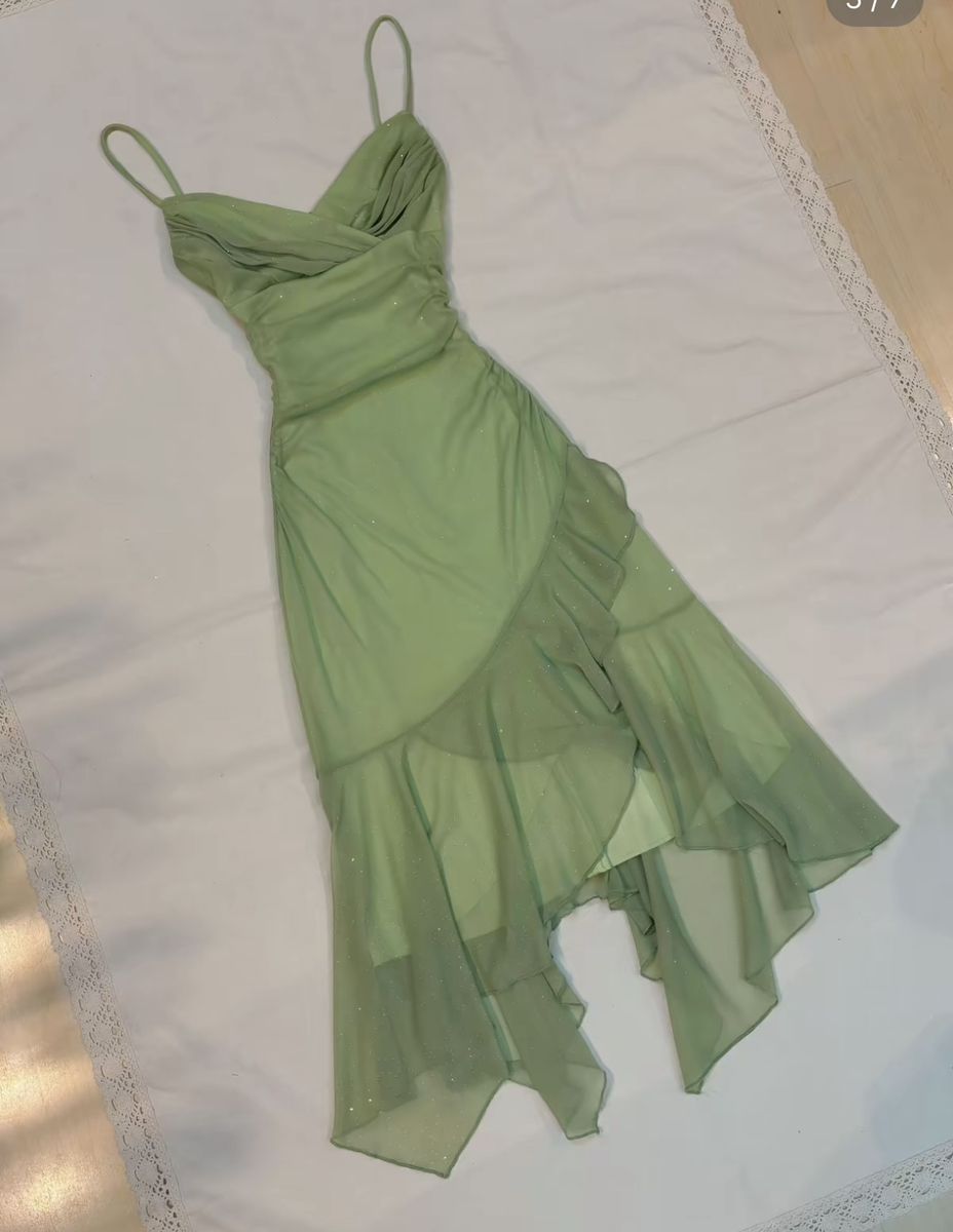 Classy A-Line Spaghetti Straps Chiffon Sequin Long Prom Dress,Formal Dress - FashionDia