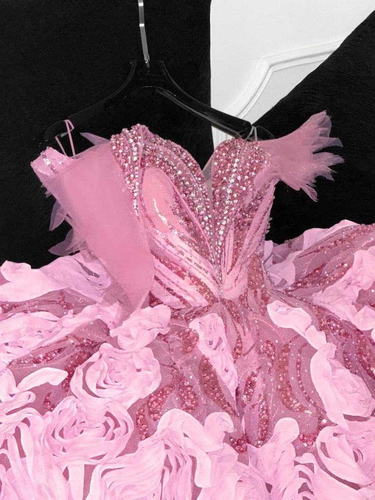 Gorgeous A-Line Off-the-Shoulder Pink Tulle Beaded Short Homecoming Dress 19th Birthday Outfits - View 3 | FashionDia