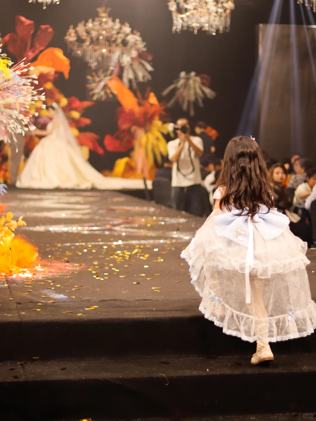 Cute Ball Gown Tulle Back With Bow Knot Flower Girl Dress - View 2 | FashionDia