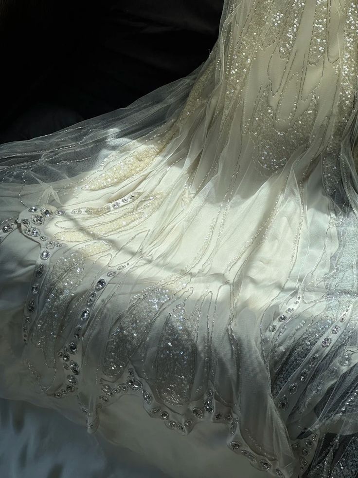 Shiny Sexy A-Line Spaghetti Straps Chiffon Sequin Beaded Long Prom Dress, Evening Dress - View 3 | FashionDia