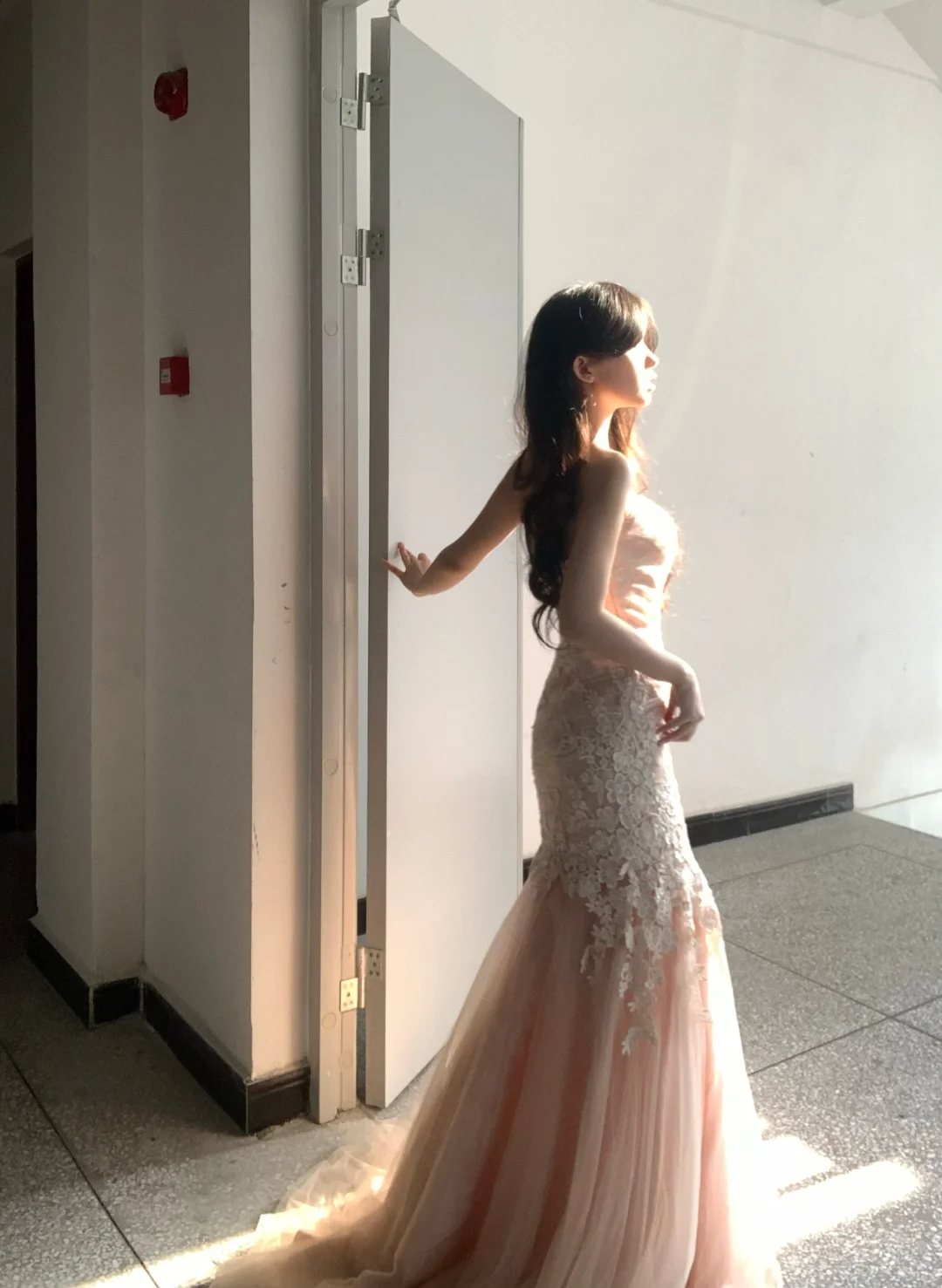 Elegant Mermaid Strapless Tulle Lace Without Sleeves Long Prom Dress, Evening Dress - View 6 | FashionDia