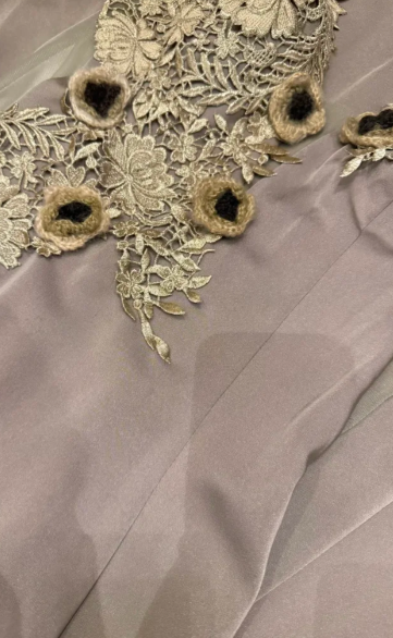 Sexy Mermaid V-Neck Satin Lace Applique Without Sleeves Long Prom Dress, Evening Dress - View 6 | FashionDia
