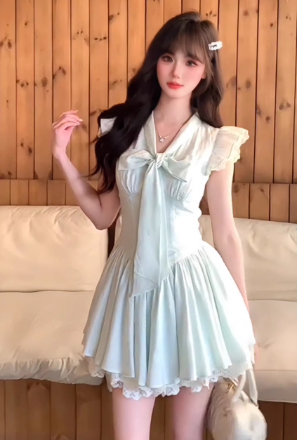 Elegant and Cute Princess Dress, Summer Short Dress - FashionDia