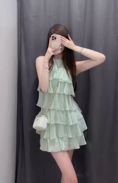 Gentle and Sweet A-Line Princess Dress, Summer Short Dress - FashionDia