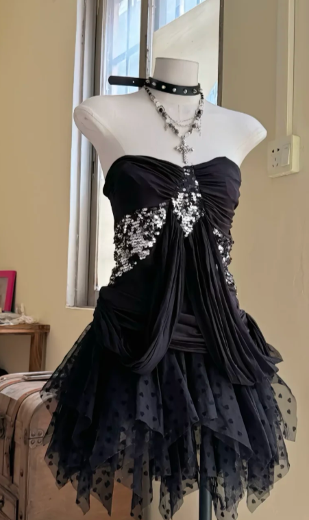 Gentle and Sweet A-Line Princess Dress, Summer Short Dress - FashionDia