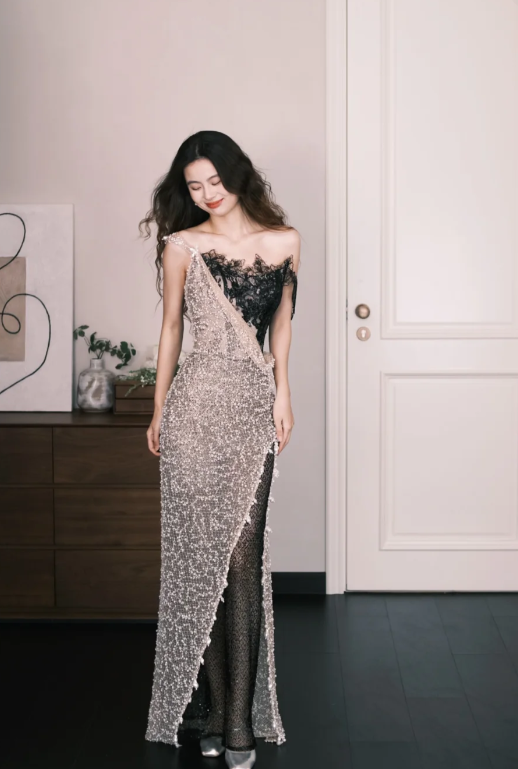Gorgeous Mermaid Off-the-Shoulder Lace Long Prom Dress, Evening Dress - View 2 | FashionDia