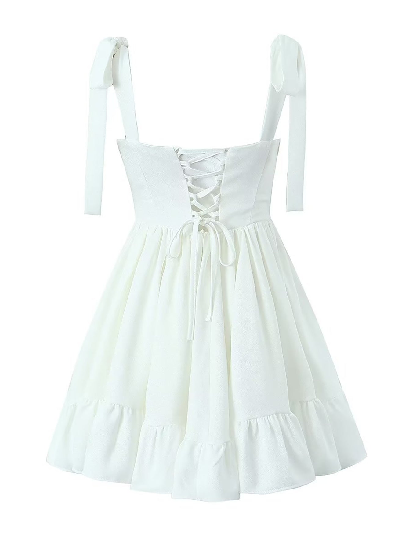 Sweet Tight White A Line Sexy Short Graduation Party Dress - Fashionpara