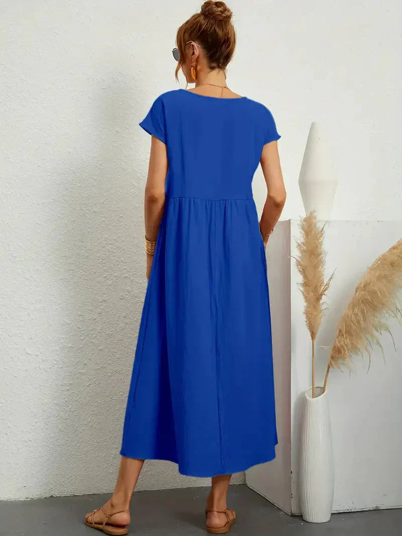 Irene Minimalist Long Dress for Women Elevated Occasion Wear