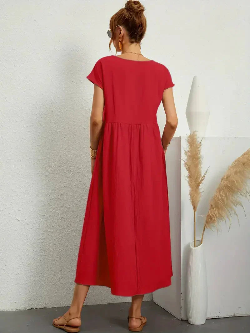 Irene Minimalist Long Dress for Women Elevated Occasion Wear