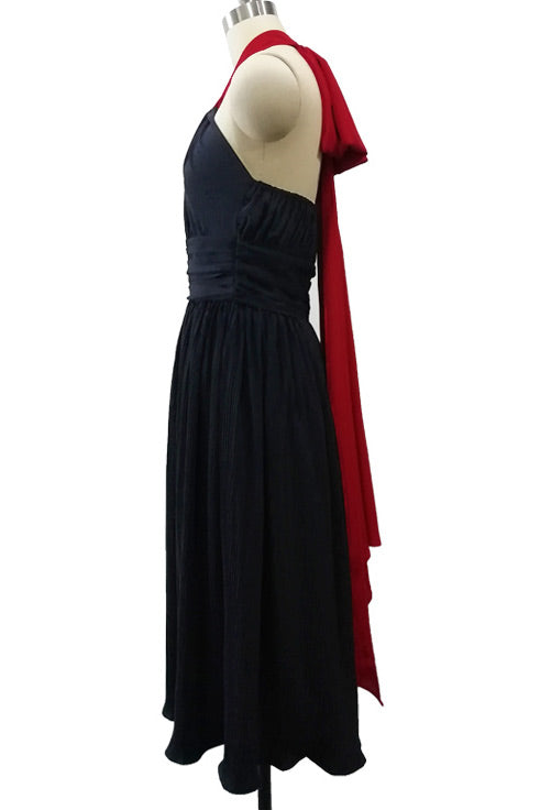 Celebrity Inspired Halter Cocktail Party Dress - Fashionpara