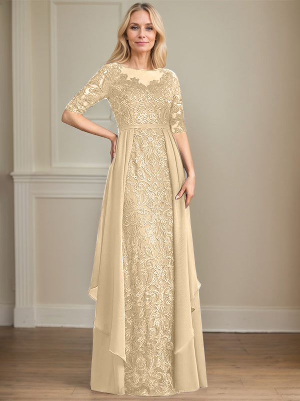 Chiffon Lace Maxi Dress - View 11 | FashionDia