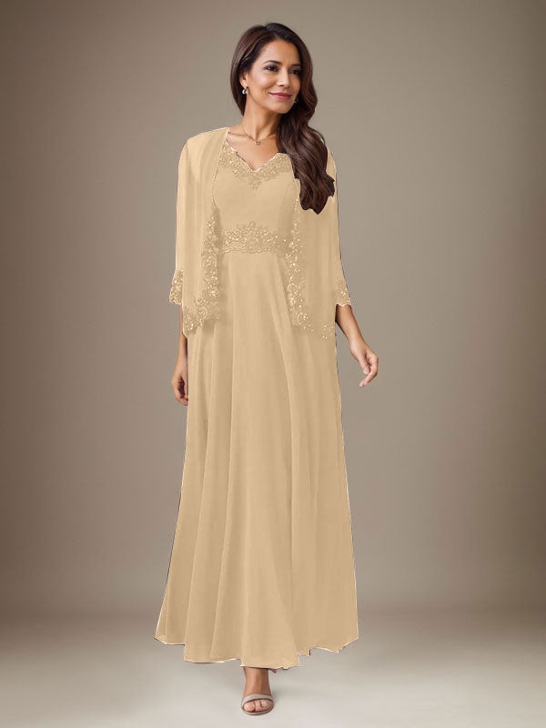 Plum A-Line Sequins Chiffon Dress - View 10 | FashionDia