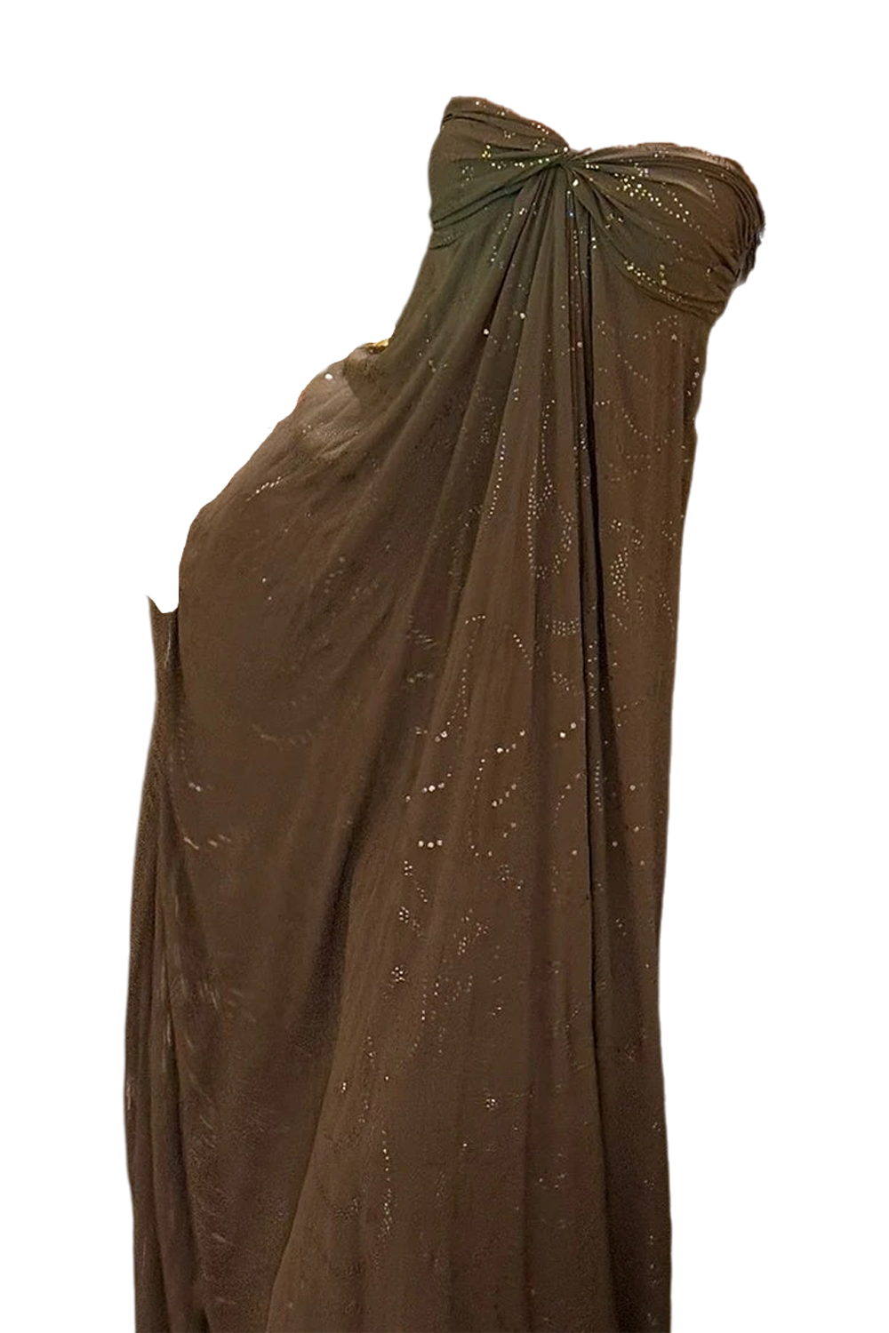 Charming A Line Sweetheart Brown Long Prom Dress with Beading