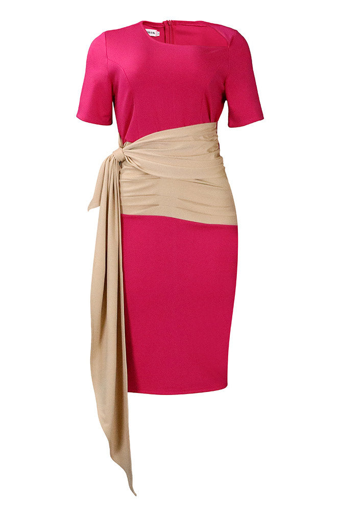 Chic White Bodycon Midi Dress - Fashionpara