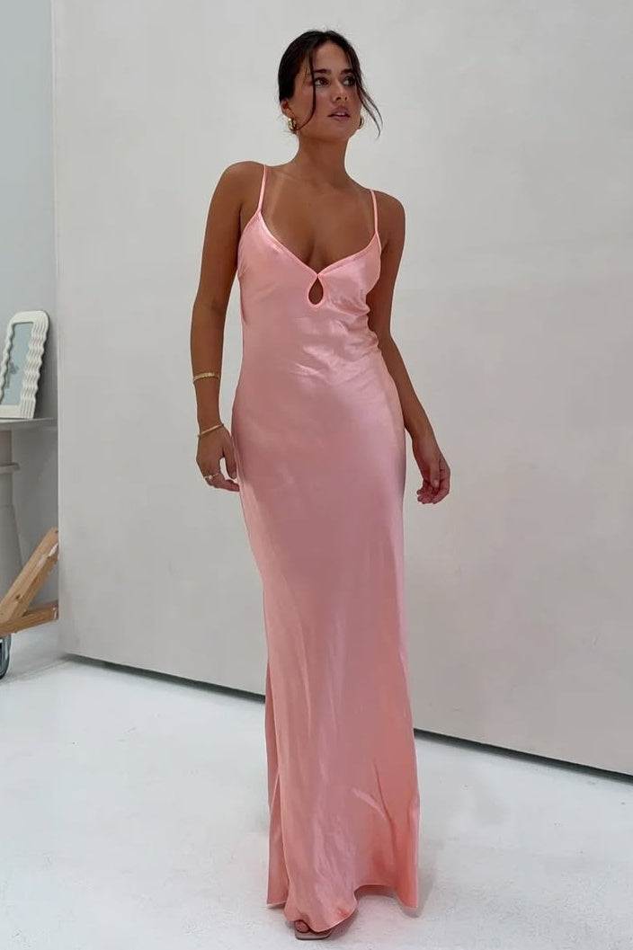 Chic Sheath Spaghetti Straps Light Green Long Prom Dress with Backless