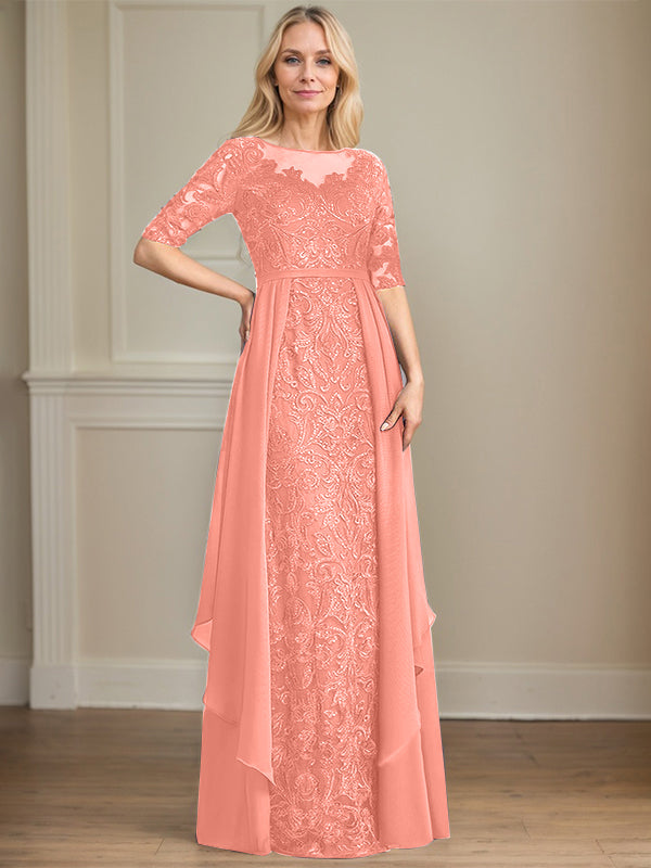 Chiffon Lace Maxi Dress - View 13 | FashionDia