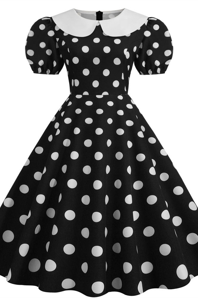 Cute Burgundy Short Sleeve A-Line Dress - Fashionpara