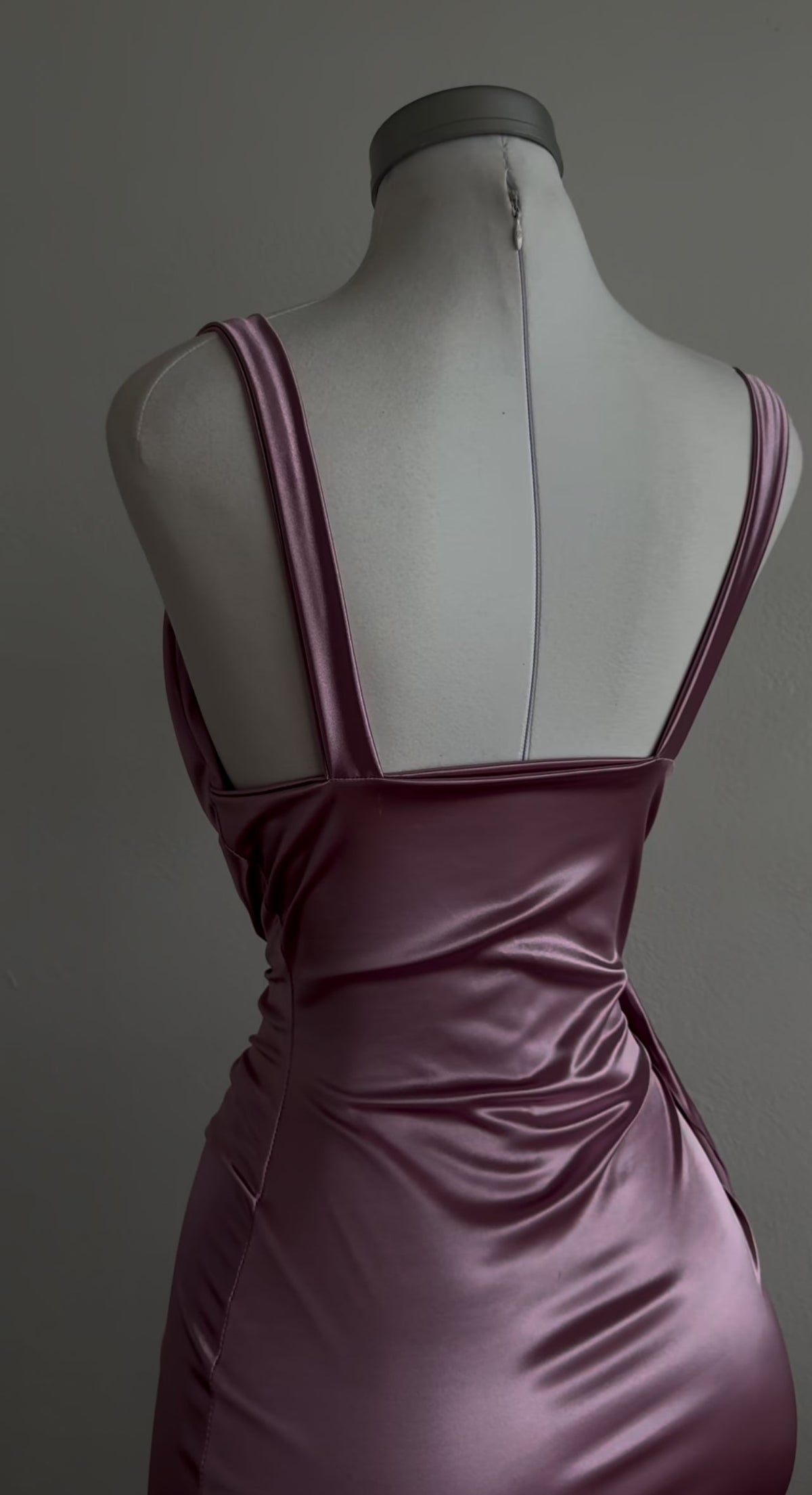 Pink Satin Long Prom Dress Satin Evening Dress J8600