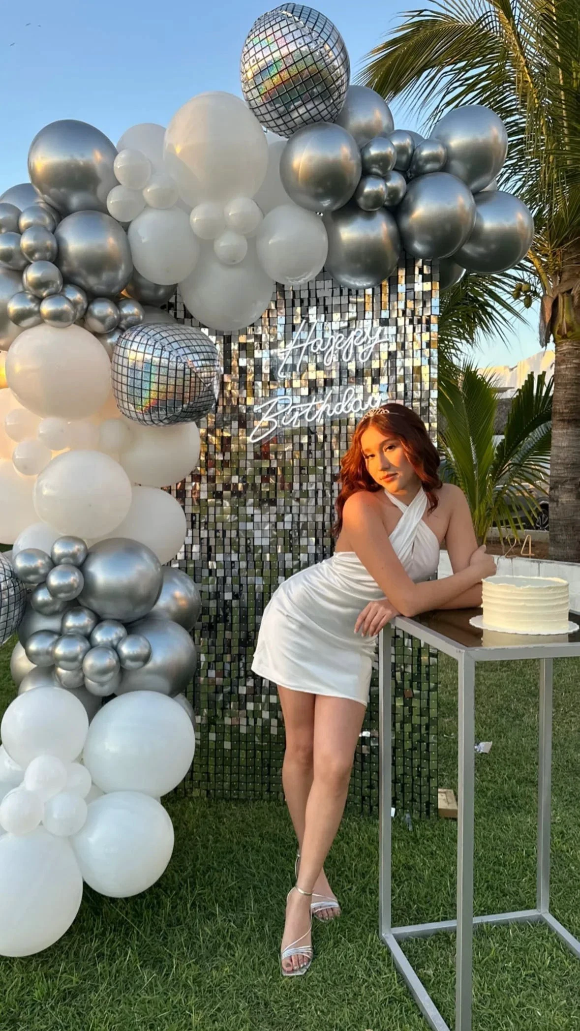 Cute White Satin Sleeveless Homecoming Dress (ZD12022)