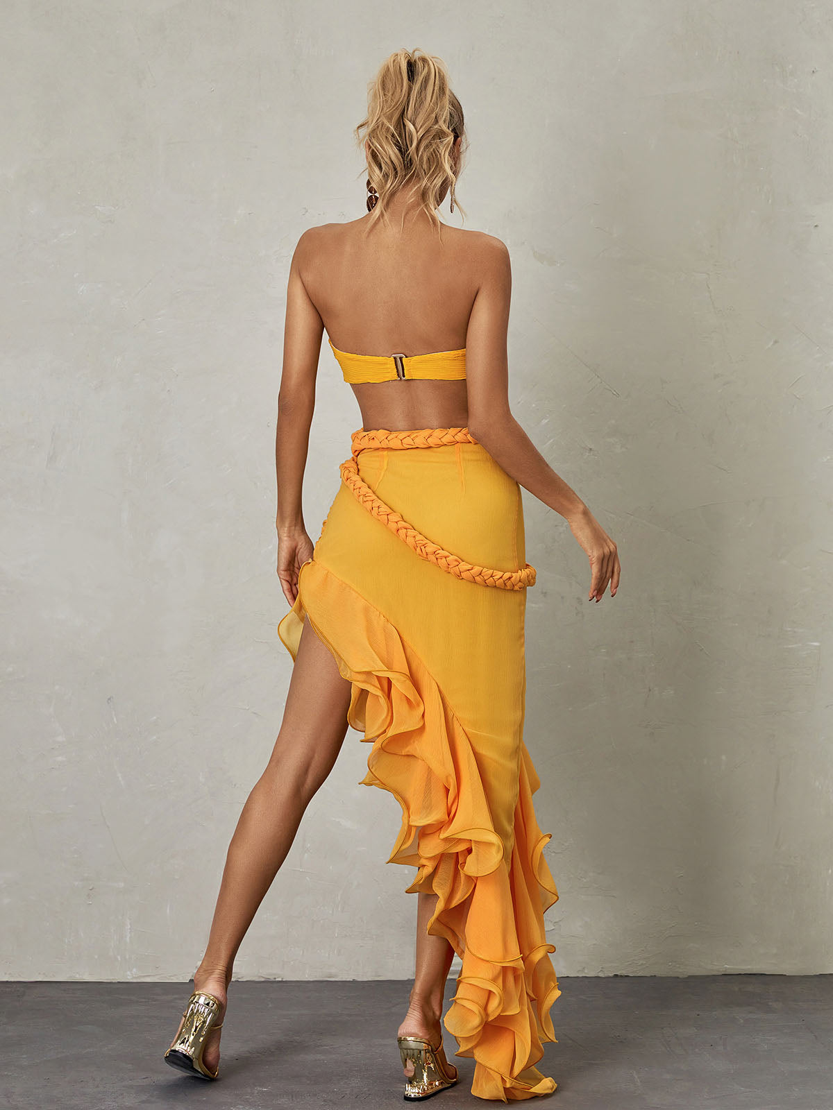 Daena Strapless Cutout Maxi Dress