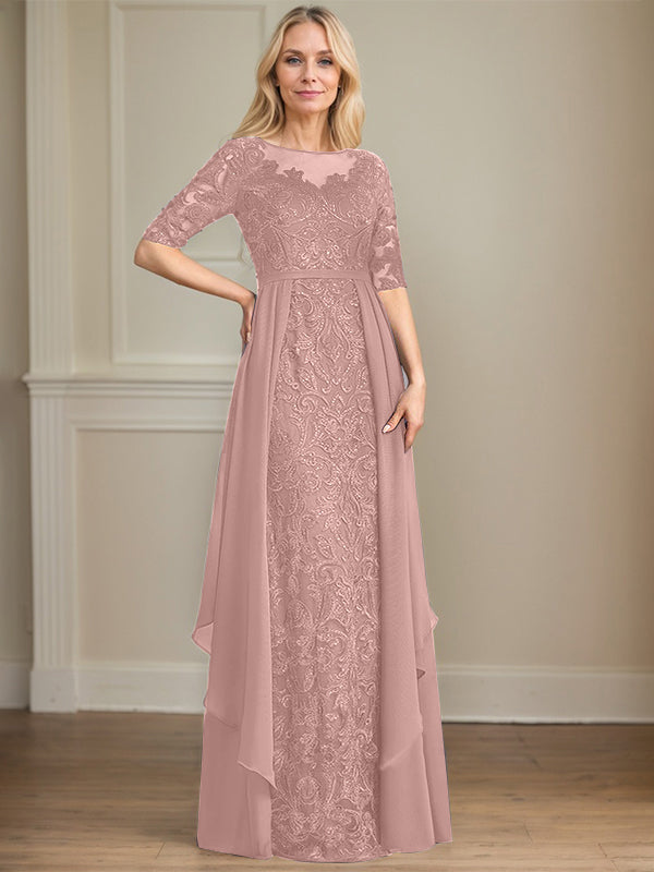 Chiffon Lace Maxi Dress - View 14 | FashionDia