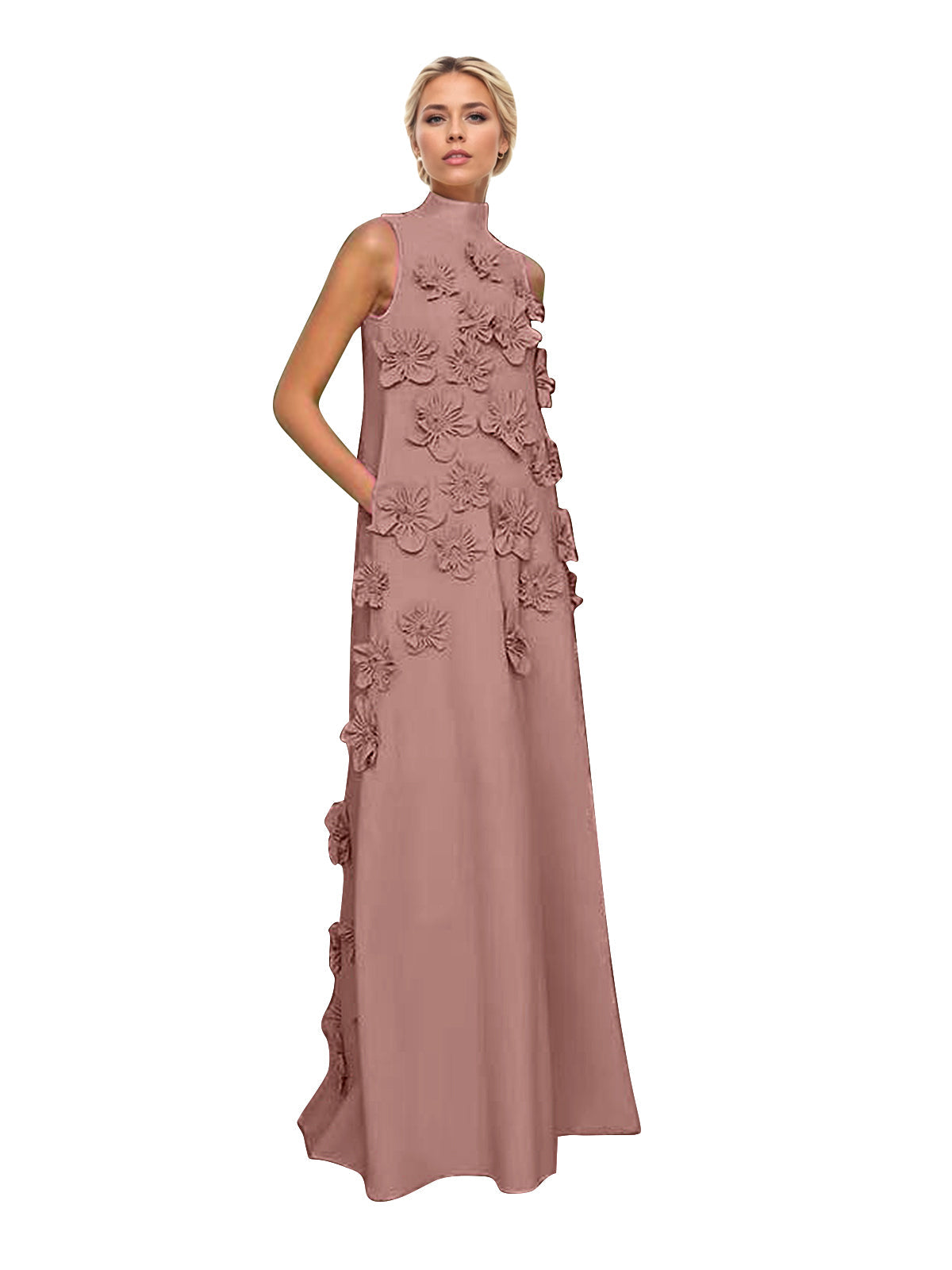 Hank Flower Embellished Maxi Dress