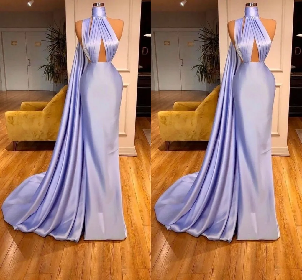 Chic Lilac One-Shoulder Mermaid Long Prom Dresses - View 3 | FashionDia
