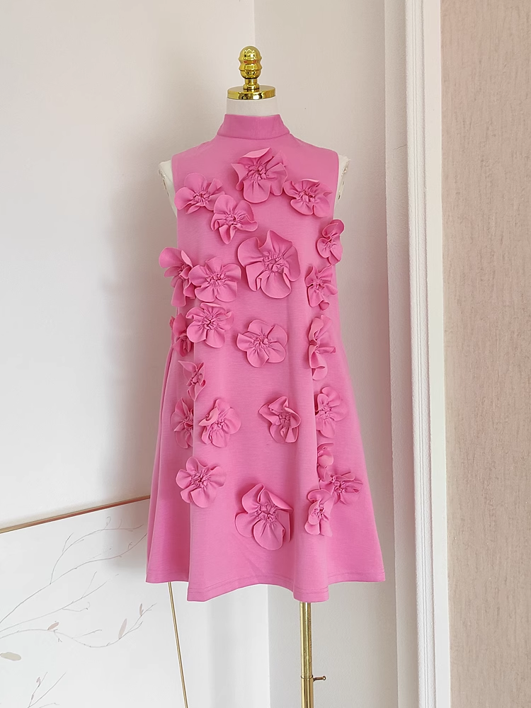 Cute A line High Neckline Pink Satin Short Homecoming Dresses Birthday Outfits