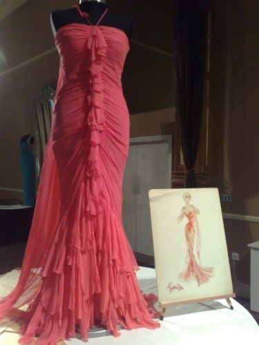 Elegant Pink Halter Chiffon Layered Pleated Mermaid Prom Dress Long Birthday Party Dress - FashionDia