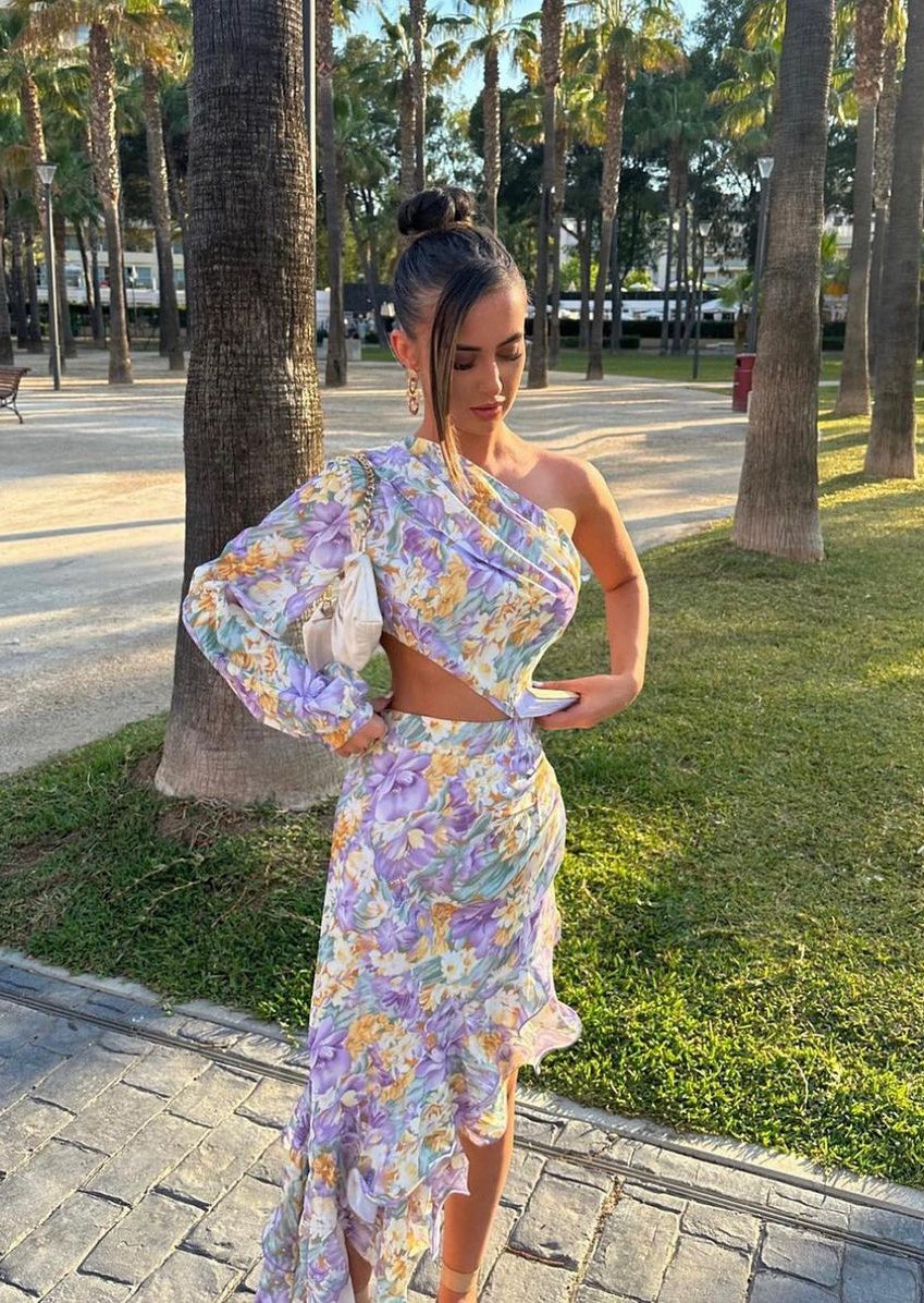 Dalina Floral One - Sleeve Dress