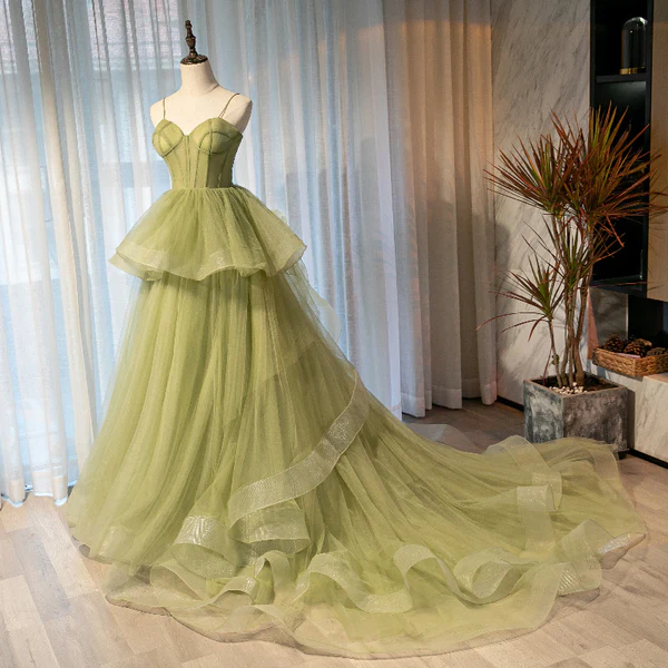 Beautiful Sweetheart Layers Princess Formal Gown, Tulle Long Party Dress Prom Dress - View 2 | FashionDia