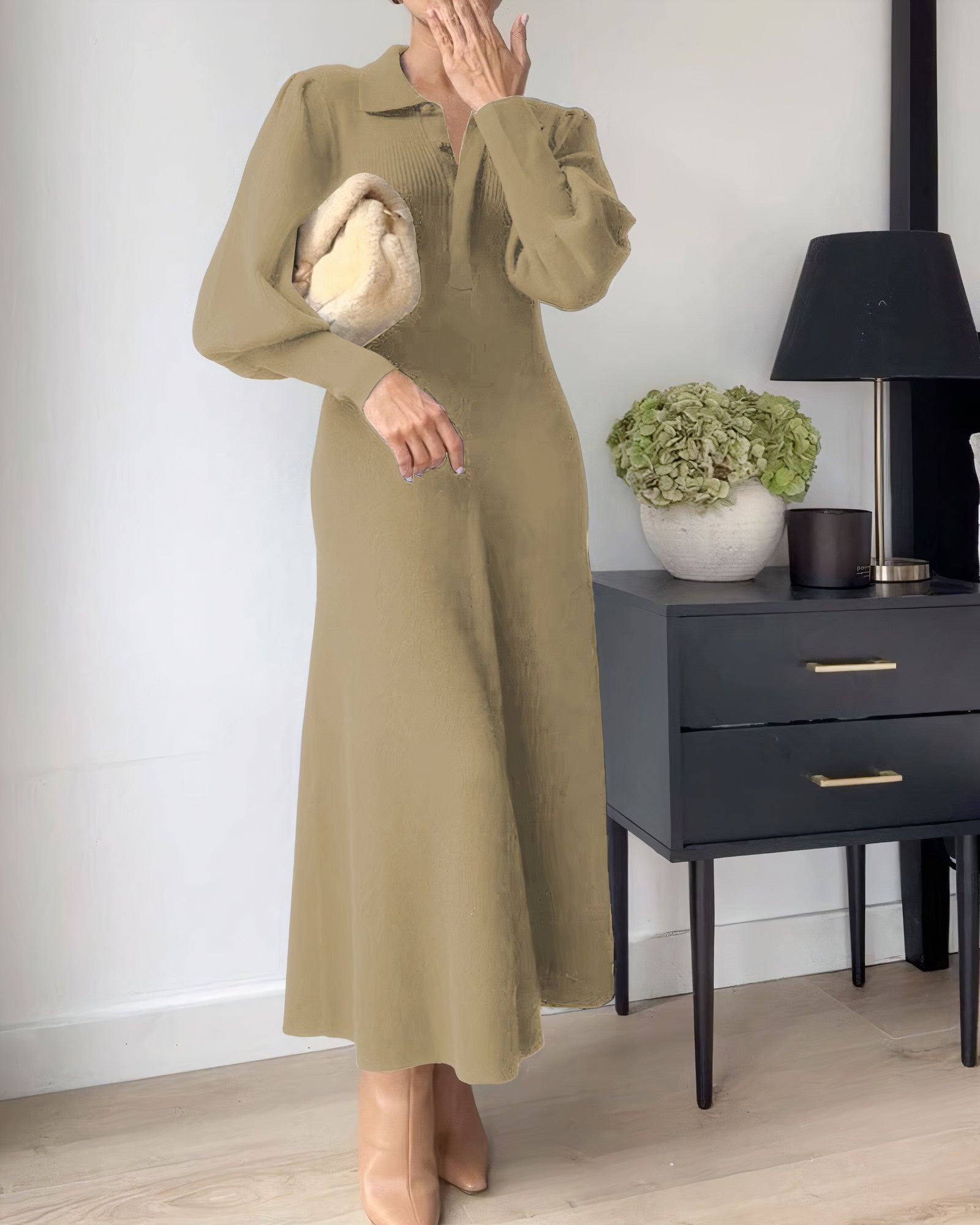 Karina Statement Long Sleeve Dress Occasion Edit