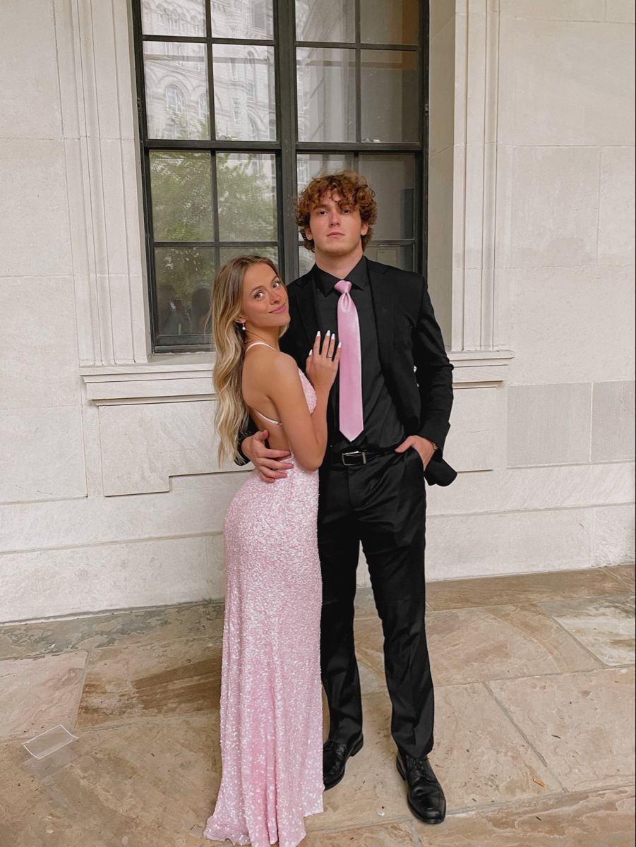 Elegant Pink Sequins Backless Prom Dress,Graduation Dress - FashionDia