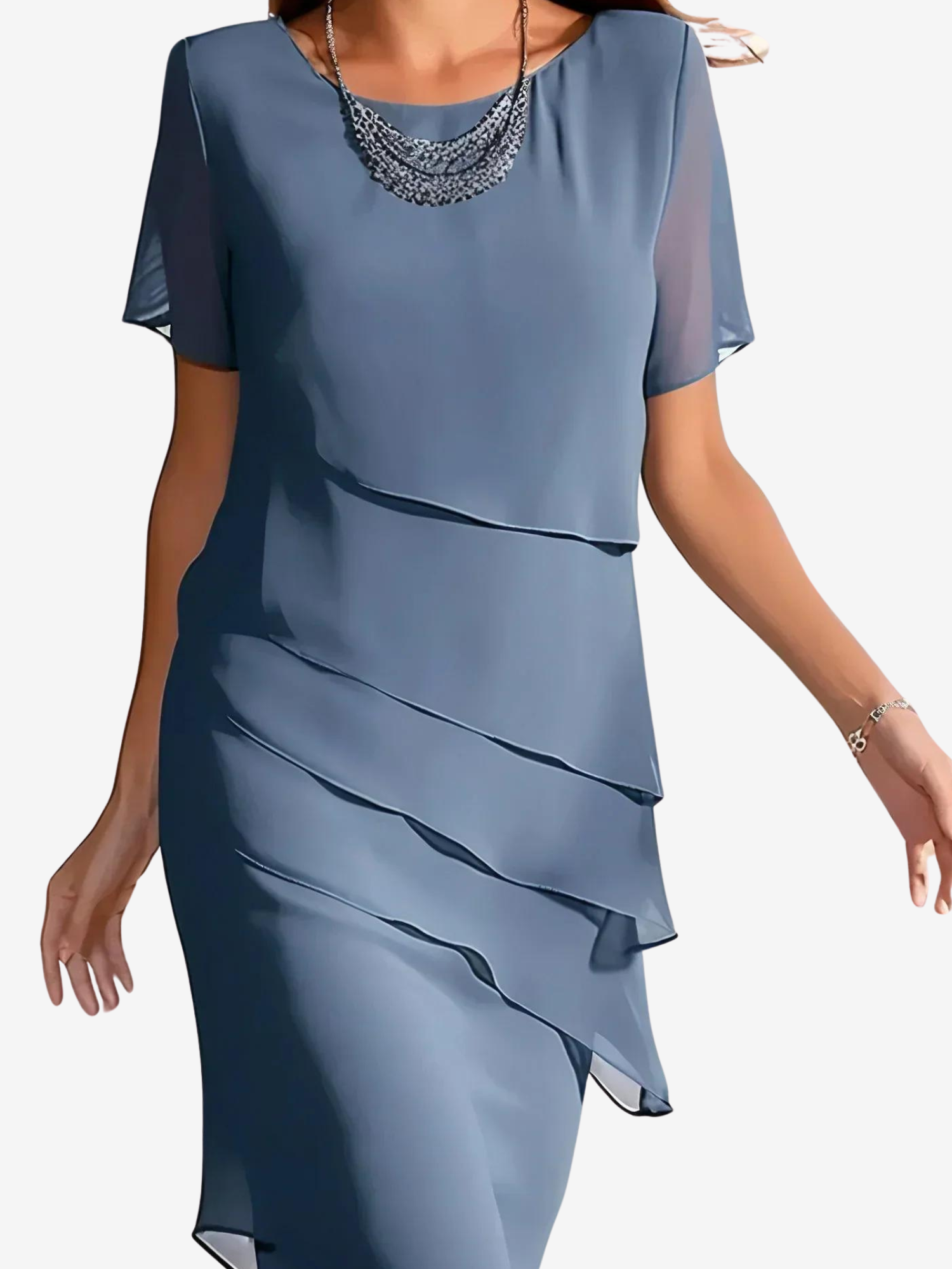 Jezebel Aesthetic Dress with Ruffles Elevated Occasion Wear