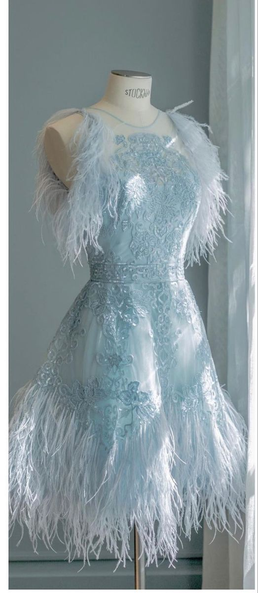 Pretty Sky Blue Sleeveless Tulle Lace Appliques Short Prom Dress Formal Birthday Outfits Homecoming Dress - FashionDia