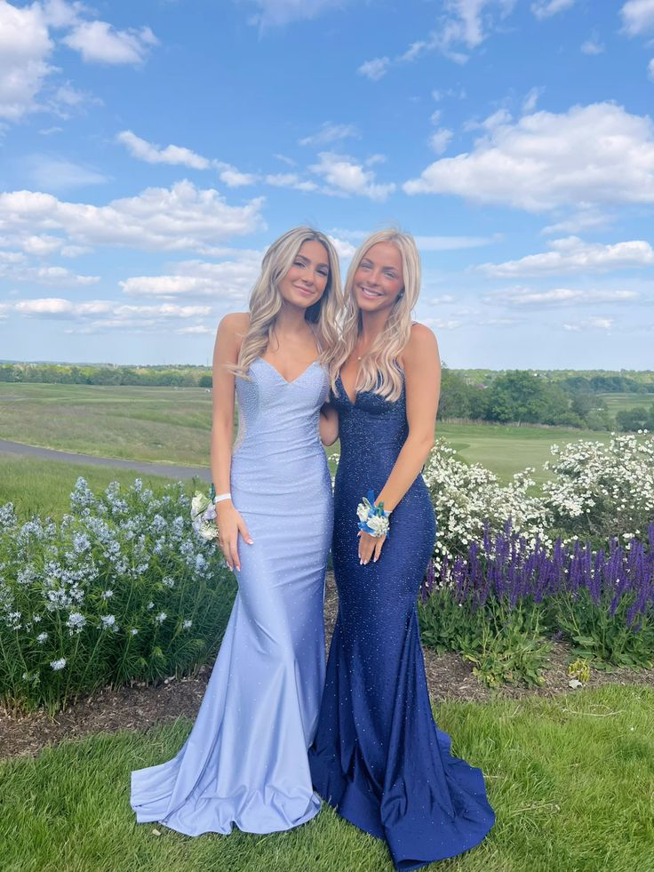 Luxury Spaghetti Straps Satin Beaded Prom Dress,Mermaid Party Evening Gown